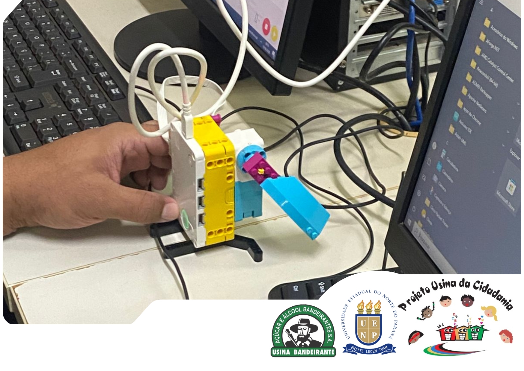 🤖🚀 Projeto Usina da Cidadania inicia aulas de rob�tica em parceria com a UENP